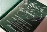 Chic Type Clear Acrylic Wedding Invitation